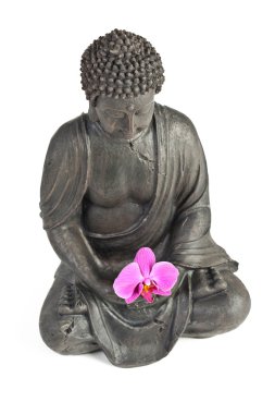 Boeddha buddhismus zen orchidee standbeeld gott feng-shui ASI