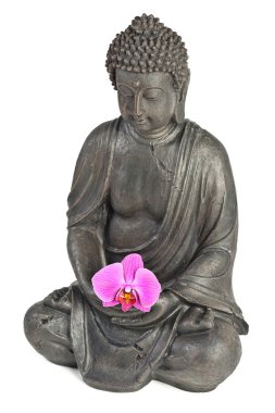 Boeddha buddhismus zen orchidee standbeeld gott feng-shui ASI