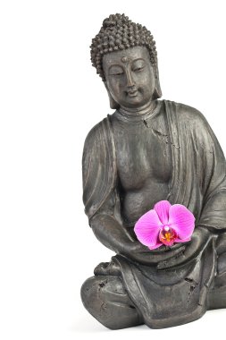 Boeddha buddhismus zen orchidee standbeeld gott feng-shui ASI