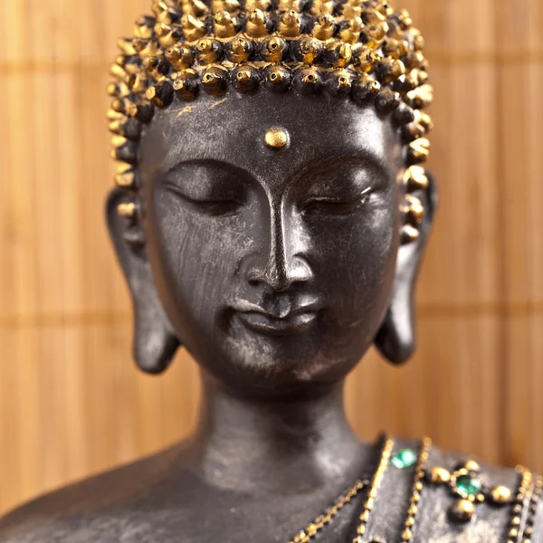 Buda Budismo zen ouro Estátua Gott Feng-Shui Asien — Fotografia de Stock