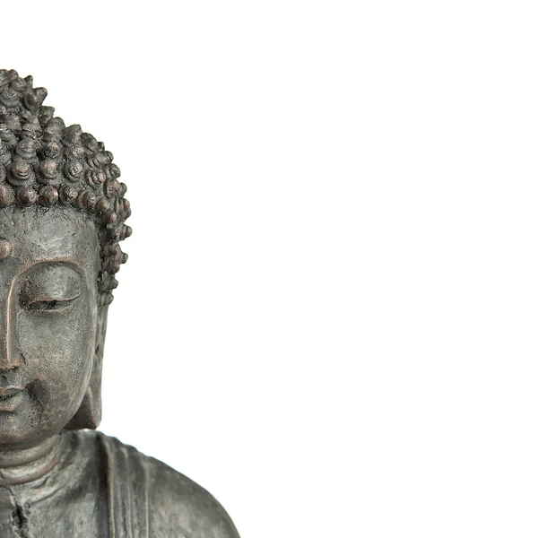 Buddha buddhismus zen weiss staty gott feng-shui asien — Stockfoto