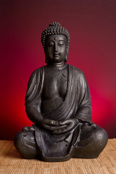 Buddha Buddhismus zen orchidee Statue Gott Feng-Shui Asien — Stock Photo, Image
