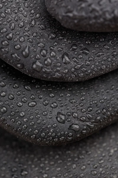 Basalto stein tropfen zen massagem asien harmonie Schwarz — Fotografia de Stock