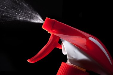 Glas Reiniger Sprühen Flasche Putzen Putzfrau Spritzer