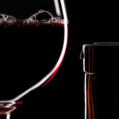 Silhouette wein glas rotwein weinflasche tropfen blasen alkohol clipart