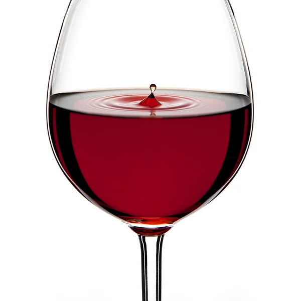 Silhouette wein glas rotwein weinflasche tropfen blasen alkohol — Stockfoto