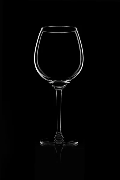 Silhouette weinglas rotwein weinflasche tropfen blasen alkohol — Stockfoto