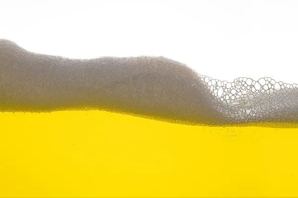 Bier schaum alkohol gaststätte Gold gelb welle wasser tropfen — Zdjęcie stockowe