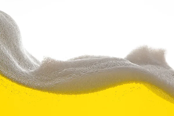 Bier schaum alkohol gaststätte Gold gelb welle wasser tropfen — Zdjęcie stockowe