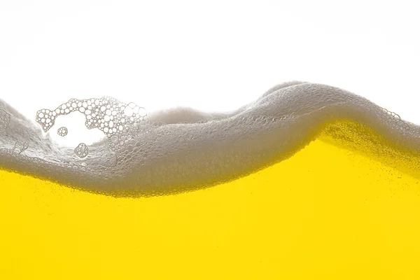 Bier schaum alkohol gastst=tte ouro gelb welle wasser tropfen — Fotografia de Stock