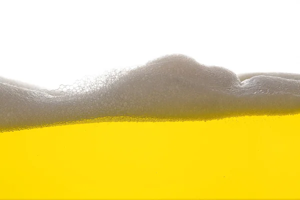 Bier schaum alkohol gaststätte Gold gelb welle wasser tropfen — Stock Photo, Image