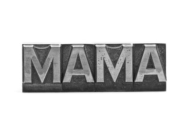 Lead letter word Mama clipart