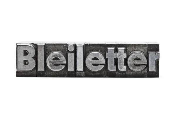Буквенное слово "блейлеттер" — стоковое фото
