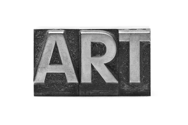 Leda bokstaven ordet konst — Stockfoto
