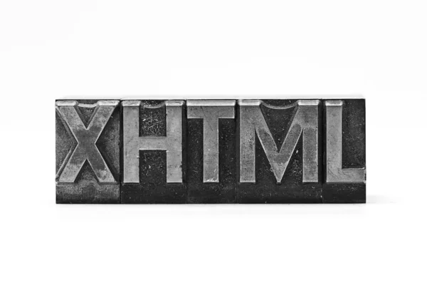 stock image Lead letter word xhtml