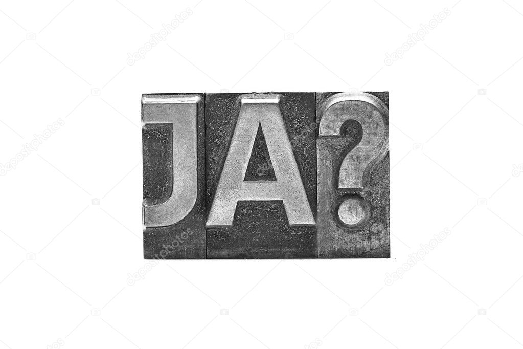 Lead letter word ja?