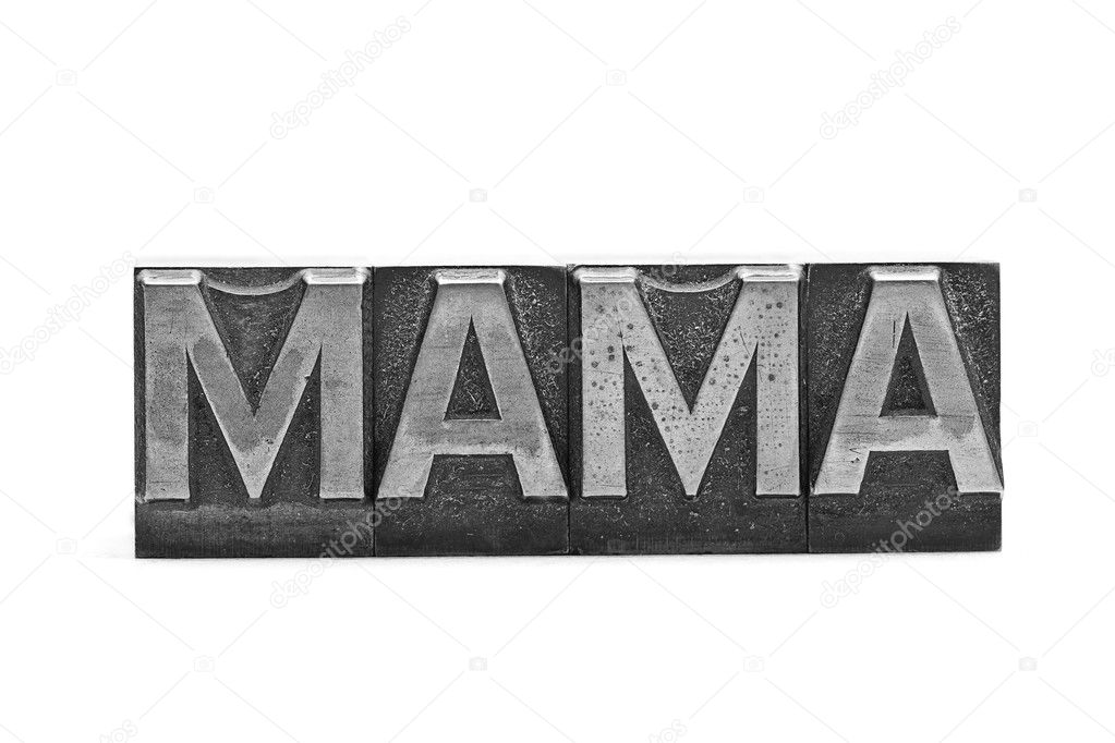 Lead letter word Mama
