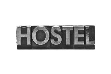 Lead letter word hostel clipart