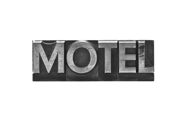 Lead letter word motel — Stock Photo, Image