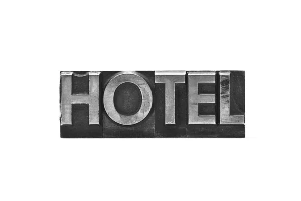 鉛の手紙の単語のホテル — ストック写真