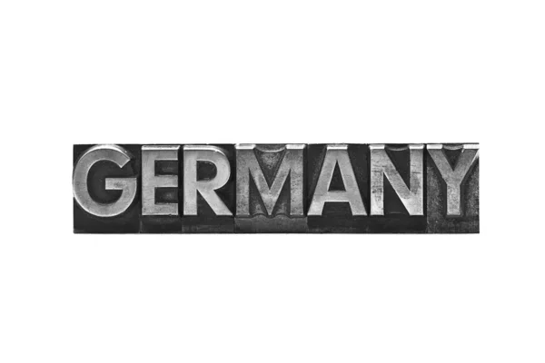 Lead letter word Alemanha — Fotografia de Stock