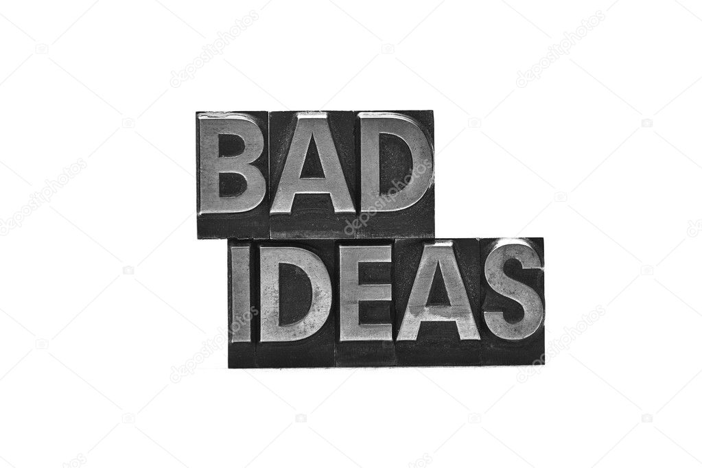 Lead letter word Bad Ideas