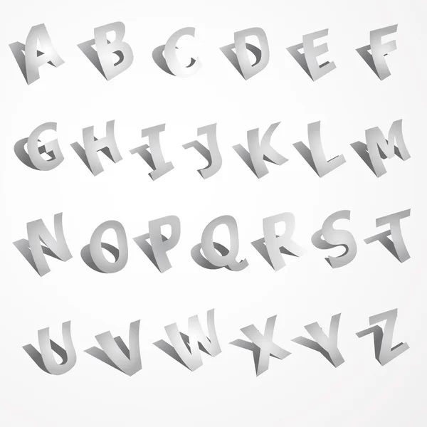 Abc alfabeto lettere bambini imparare base scuola logo icona pittogramma rivista set collezione — Vettoriale Stock