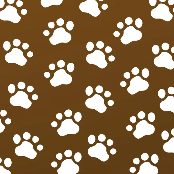 Animal Paw pet wolf paw paw vector bear footprint animal paw cat paw fingerprint impression — Stock Vector