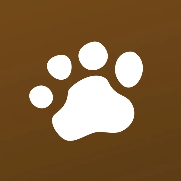 Animal Paw pet wolf paw paw vector bear footprint animal paw cat paw fingerprint impression — Stock Vector