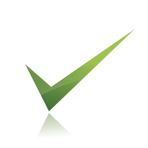 Vektor grün x Häkchen markieren — Stockvektor