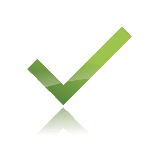 Vector verde X comprobar icono de signo haken — Archivo Imágenes Vectoriales