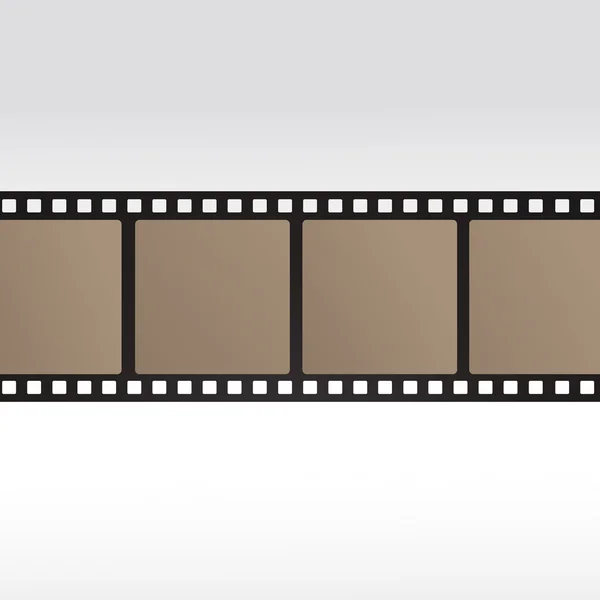 35mm movie film reel filmstrip photo roll negative reel movie camera cinematic hollywood — Stock Vector
