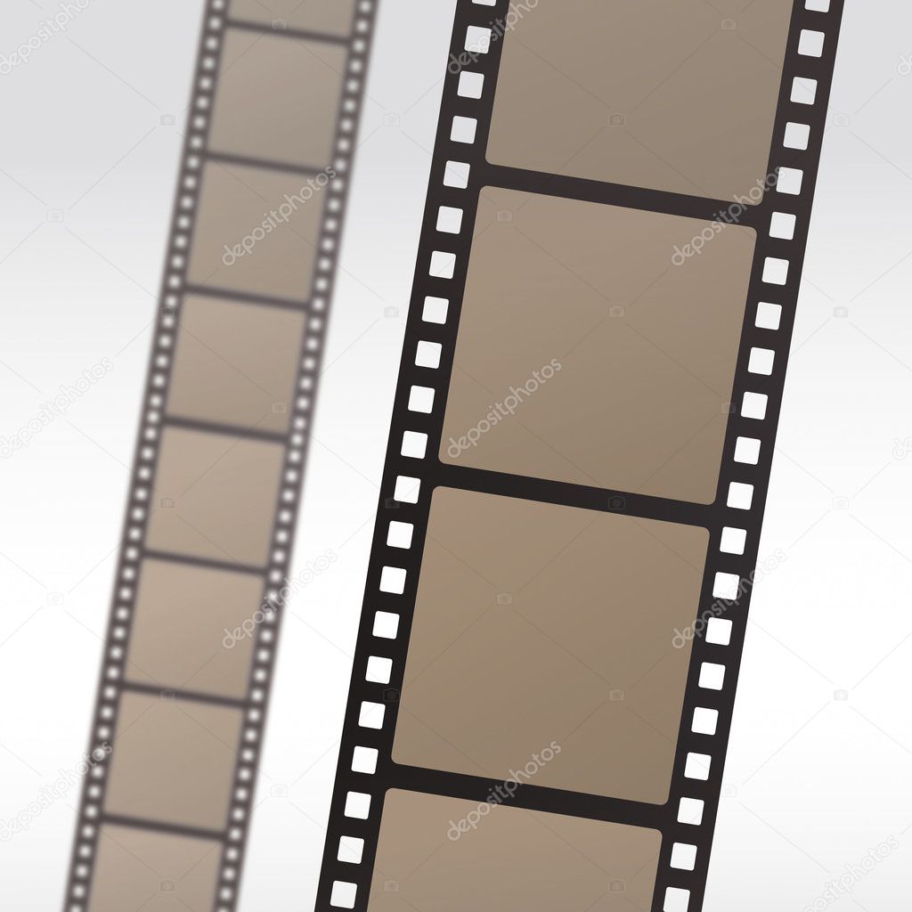 35mm movie film reel filmstrip photo roll negative reel movie camera  cinematic hollywood Stock Vector by ©rclassenlayouts 8737901