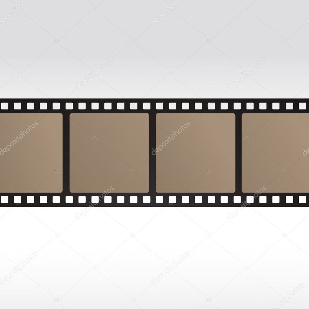35mm movie film reel filmstrip photo roll negative reel movie camera  cinematic hollywood Stock Vector by ©rclassenlayouts 8737994
