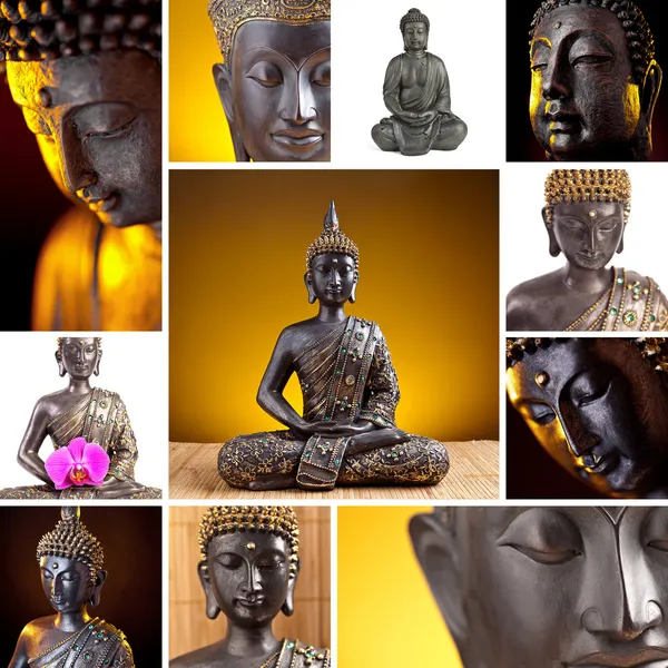 Colagem de Buda — Fotografia de Stock