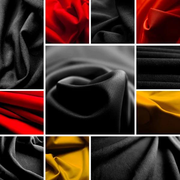 Fabric collage — Stock Photo, Image