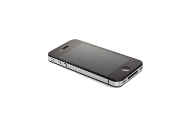 Apple iphone 4s beyaz zemin üzerine