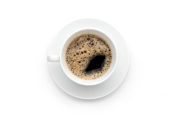 Kávový šálek na bílém pozadí — Stock fotografie