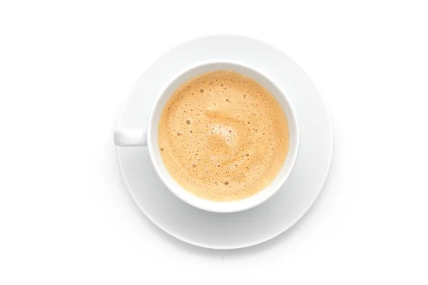 Filiżanka kawy na białym tle — Zdjęcie stockowe