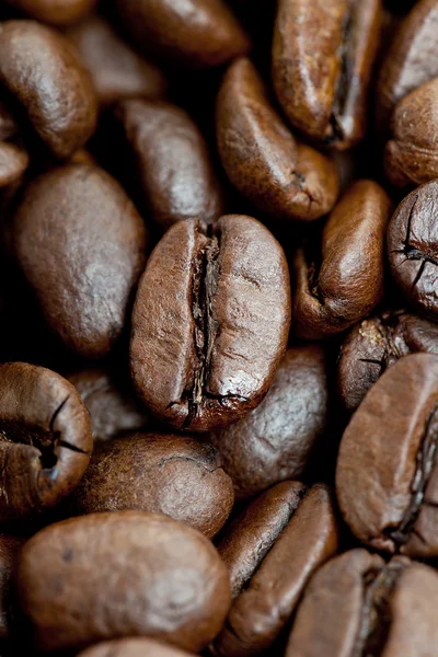 Bruin koffiebonen stapel — Stockfoto