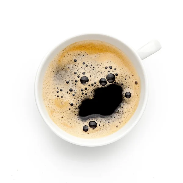 Taza de café sobre fondo blanco —  Fotos de Stock