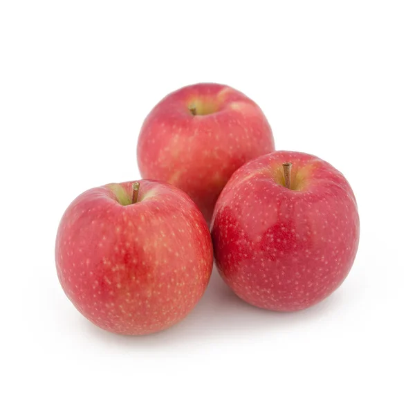stock image Red apples Tower on white background