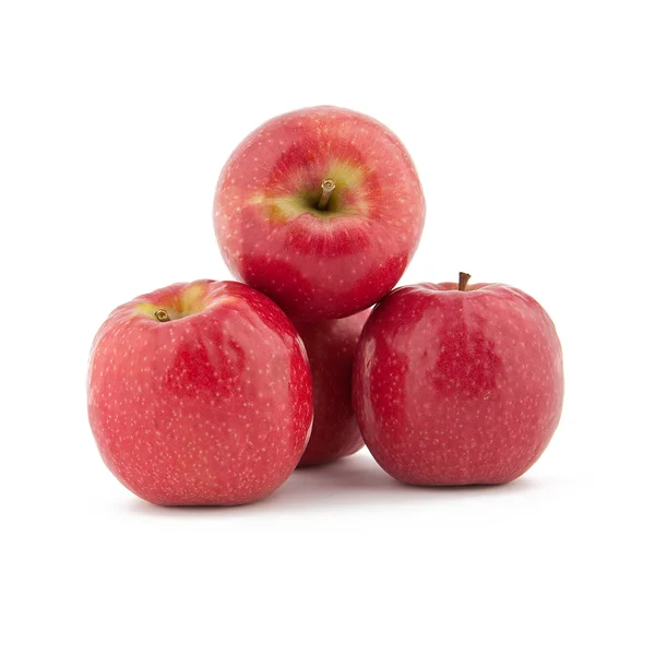 Red apples Tower on white background — Stock Photo, Image