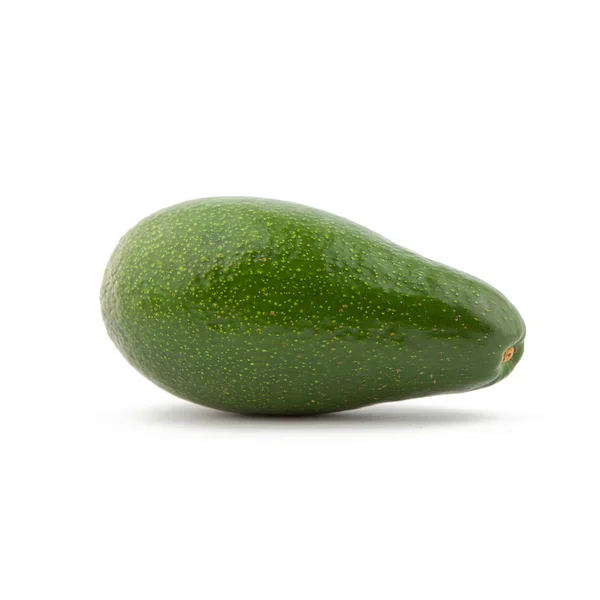 Zelený avokádový ovoce na bílém pozadí — Stock fotografie