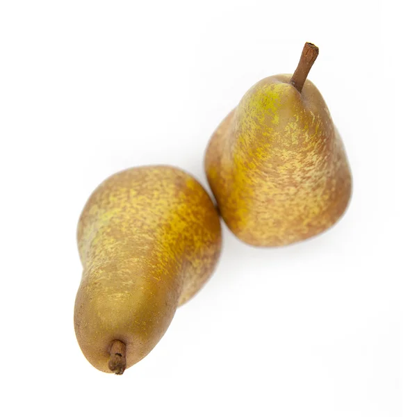Bruin peren op witte achtergrond — Stockfoto