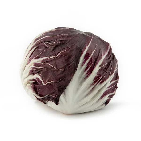 Red lila radicchio cabbage on white background — Stock Photo, Image