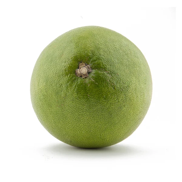 Green pomelo citrus fruit on white Backgorund — Stock Photo, Image