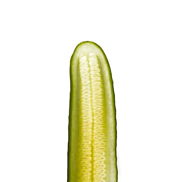Зелений салат огірок смужки — стокове фото