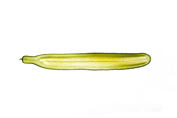 Зелений салат огірок смужки — стокове фото