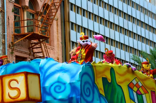 マルディグラのパレード ストック画像